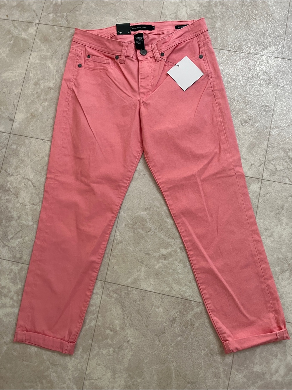 Calvin Klein Pink Coral Boyfriend Jeans 6